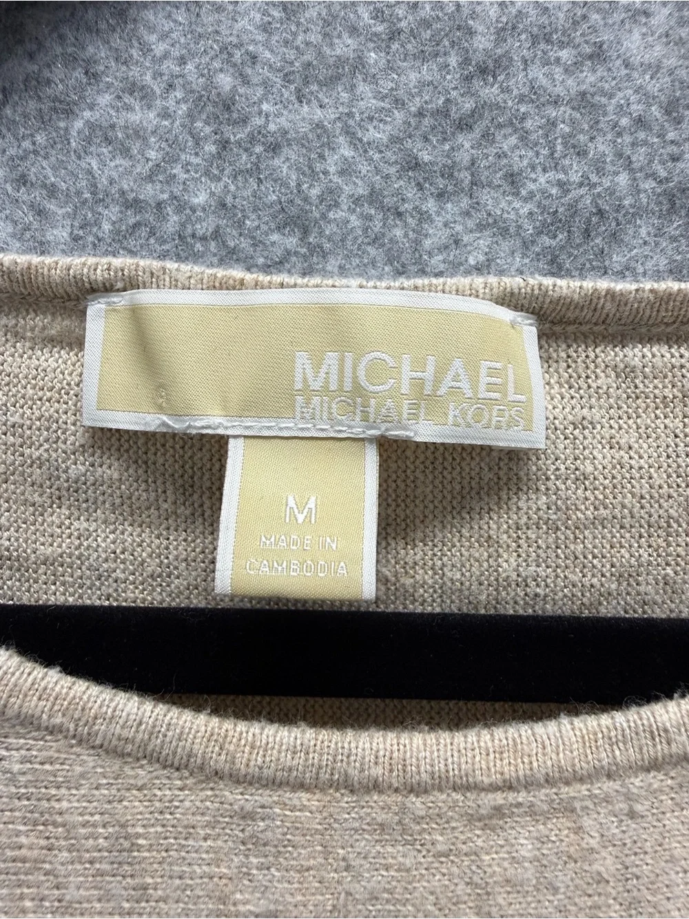 Michael Kors Cream Scoop Neck Lightweight Sweater - Womens M - Coastal Beach